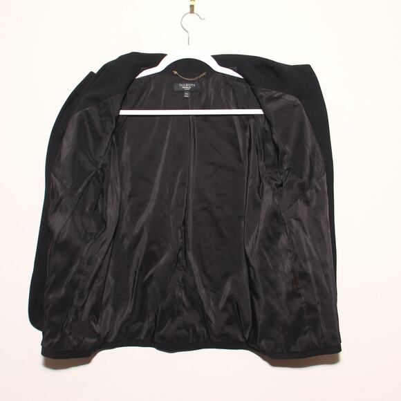 Talbots Woman Wool Blend Blazer Jacket Size 16W Black - Picture 6 of 6